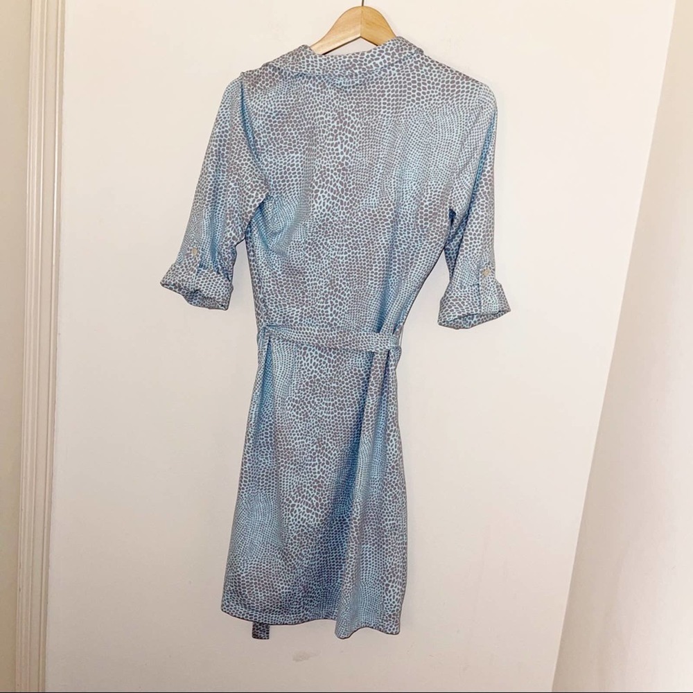 J.Mclaughlin Giraffe Print Button Up Tie Dress - image 2